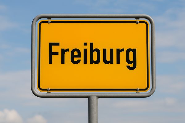 Ortsschild Freiburg