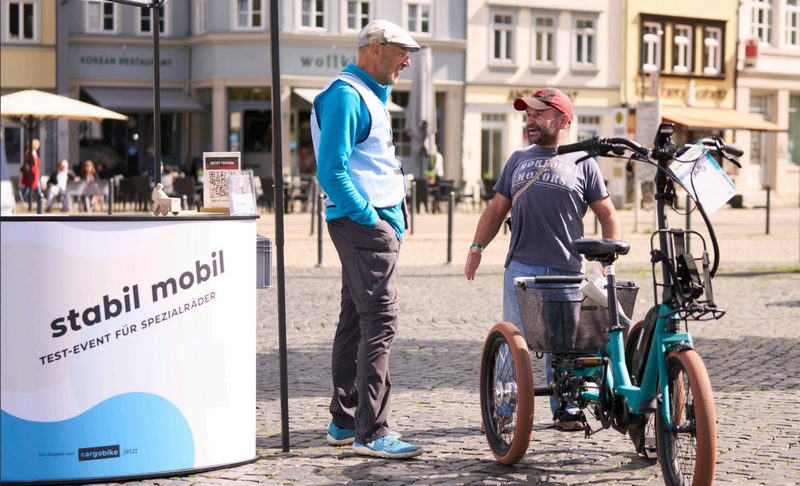 Beratung zu Spezialräderen. Trike mit niedrigem Einstieg.